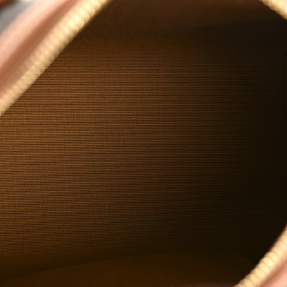 Celine Triomphe Canvas Calfskin Small Boston Bag Tan 5 of 11