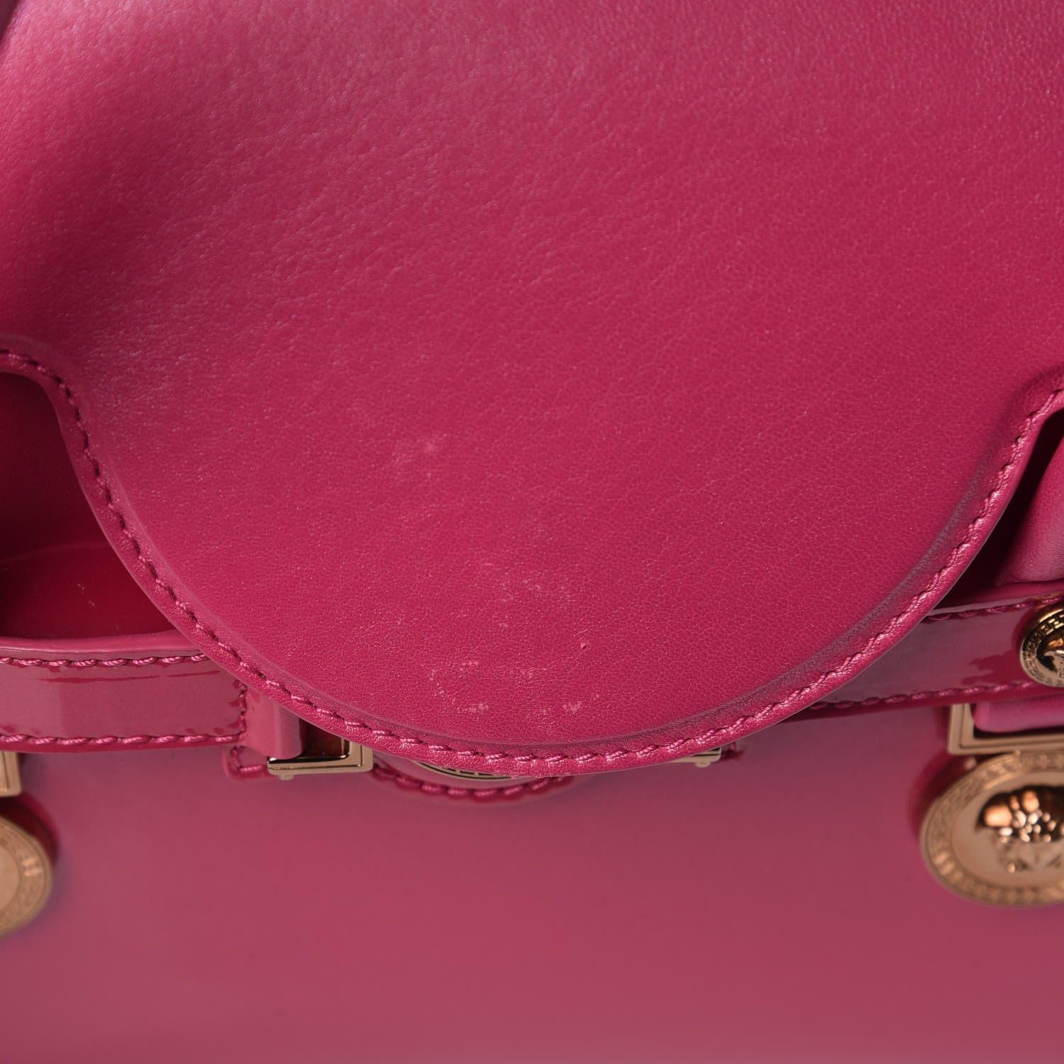 Versace Patent Calfskin Small Day Bag Pink 11 of 15