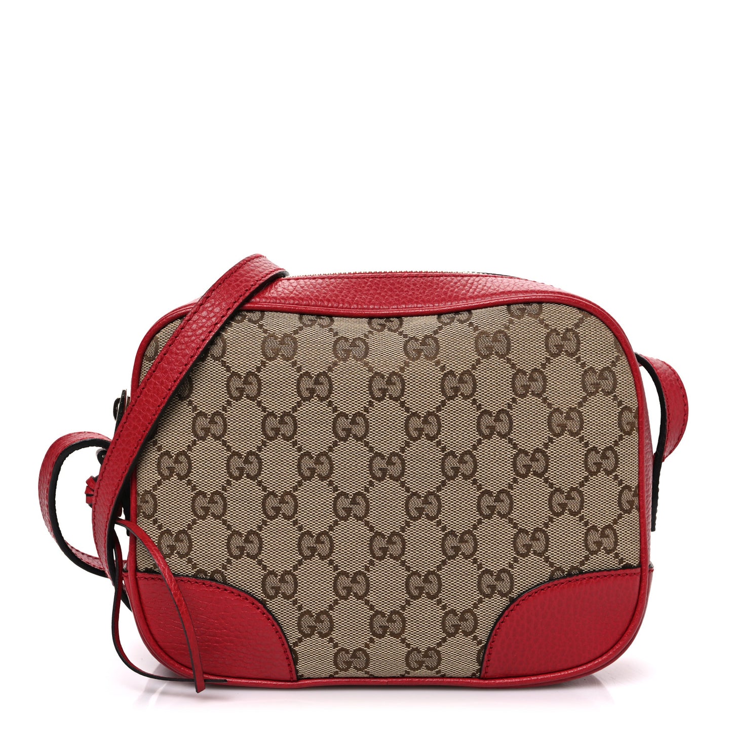 Monogram Mini Bree Messenger Bag Red