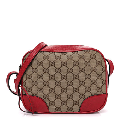 Gucci Monogram Mini Bree Messenger Bag Red 1 of 9