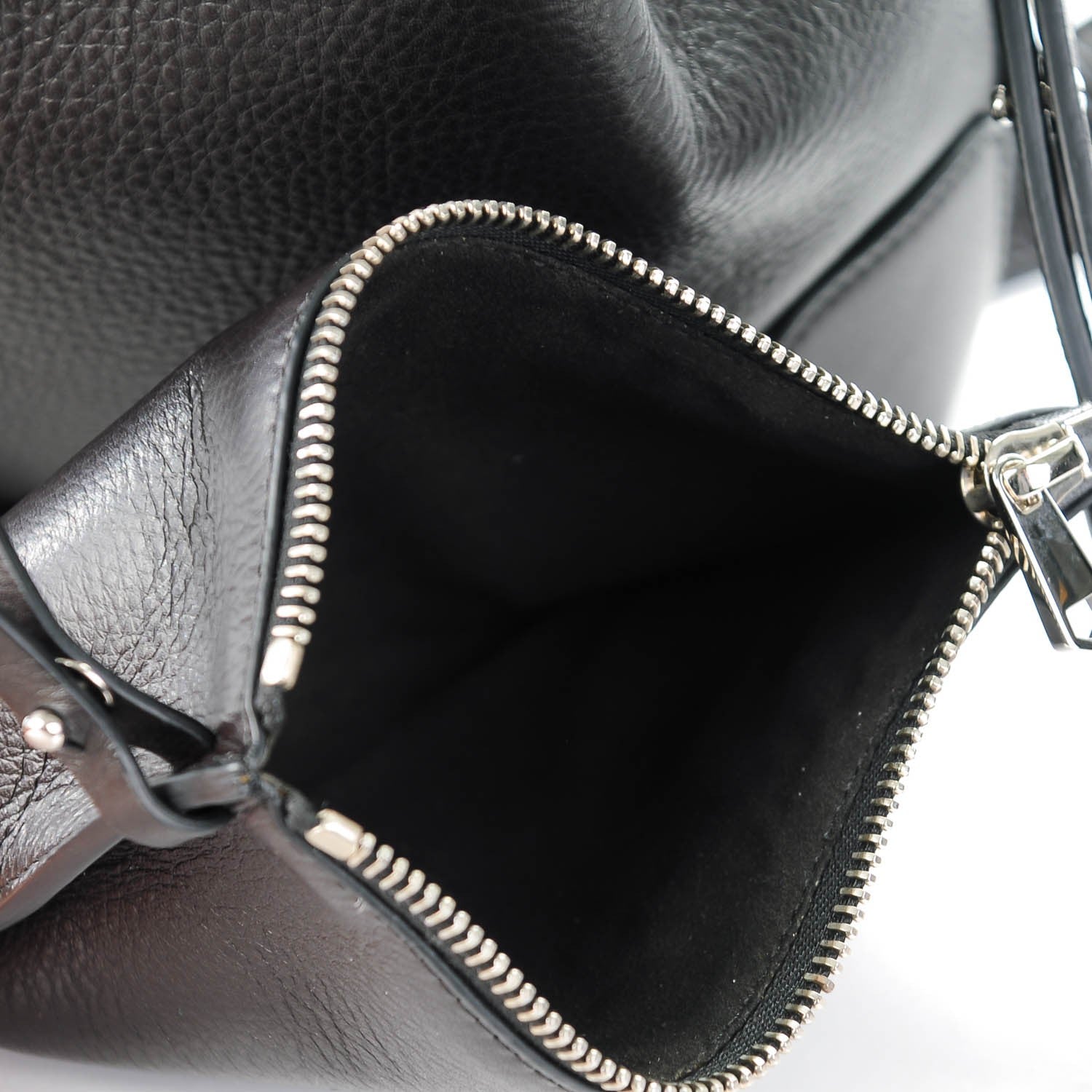 Givenchy Calfskin Small Lucrezia Drawstring Bucket Bag Black 9 of 9