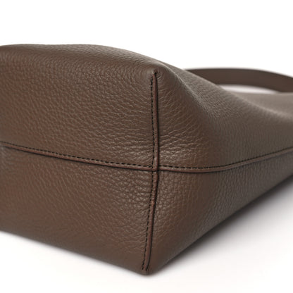The Row Grained Calfskin Small N/S Park Tote Dark Olive 9 of 10