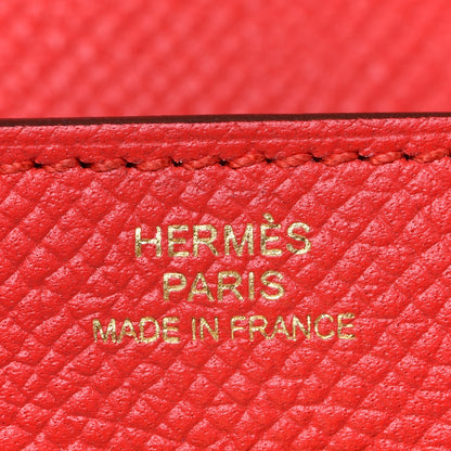 Hermes Epsom Kelly Longue Wallet Rouge Tomate 6 of 7