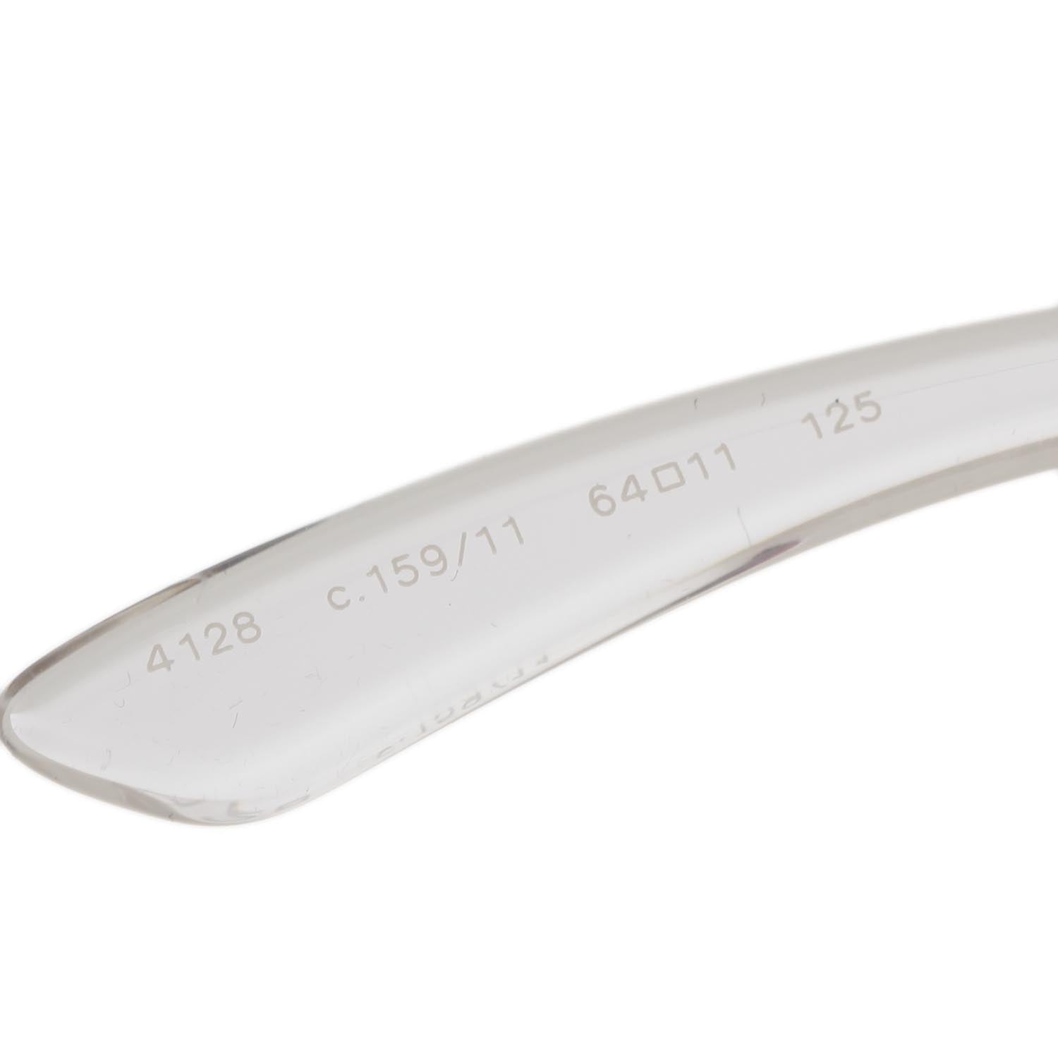 Chanel Aviator Sunglasses 4128 Clear 7 of 11