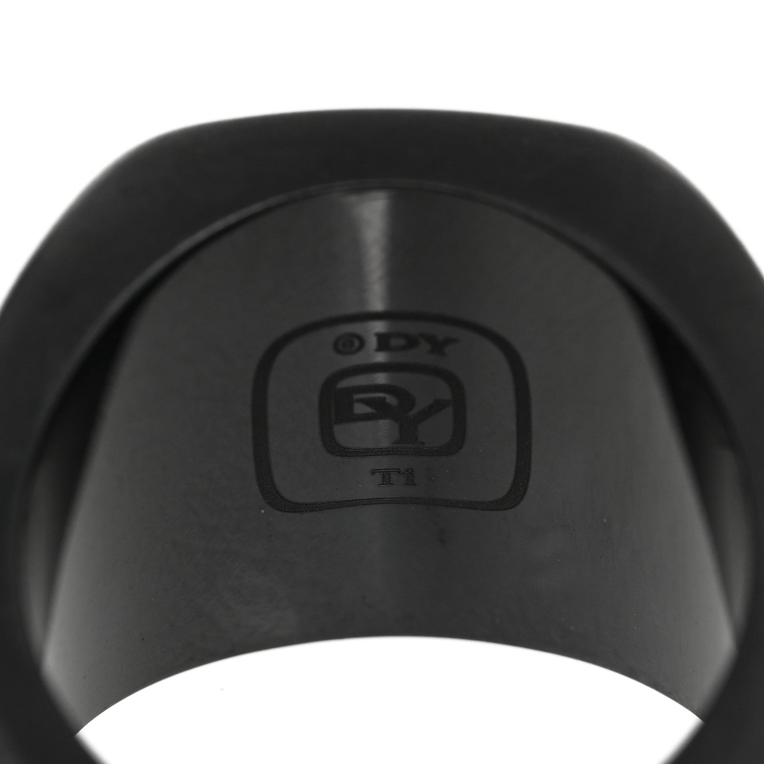David Yurman Titanium Signet Ring 63 10.25 4 of 4