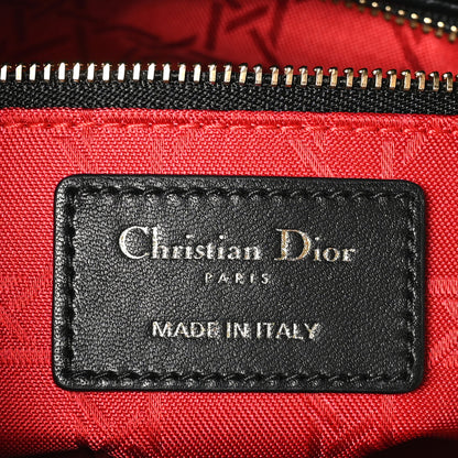 Christian Dior Lambskin Cannage Small My ABCDior Lady Dior Black 6 of 10