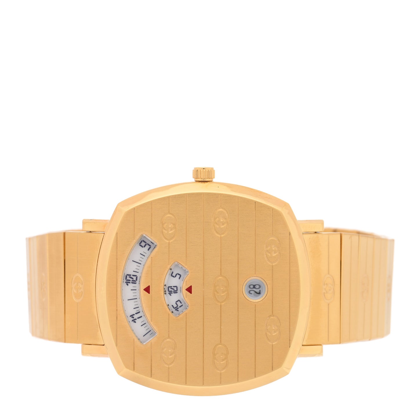 Stainless Steel 38mm Grip Quartz Watch Gold