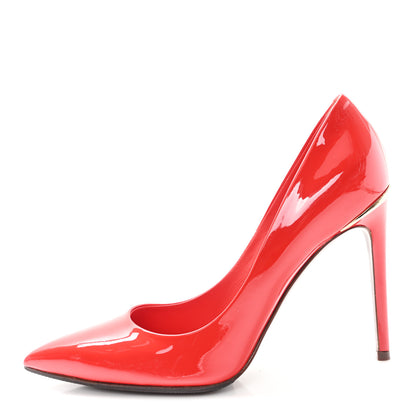 Louis Vuitton Patent Calfskin Eyeline Pumps 38 Rouge 1 of 9