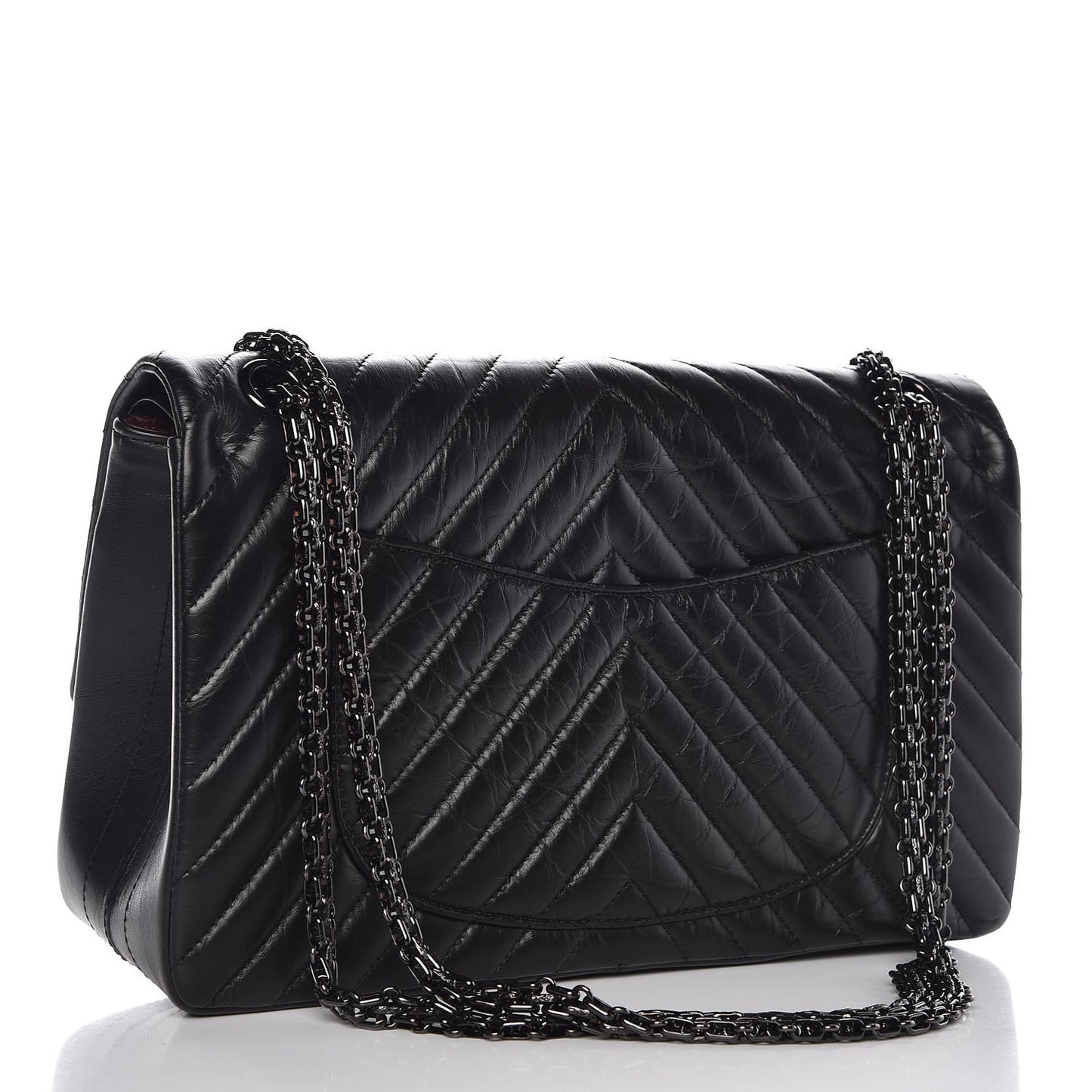 Aged Calfskin Chevron 2.55 Reissue 226 So Black