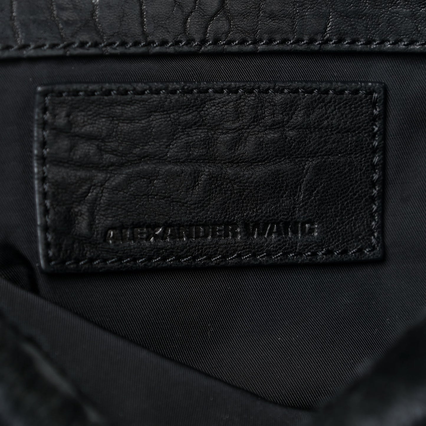 Pebbled Lambskin Pony Hair Rocco Duffle Black Silver Hardware