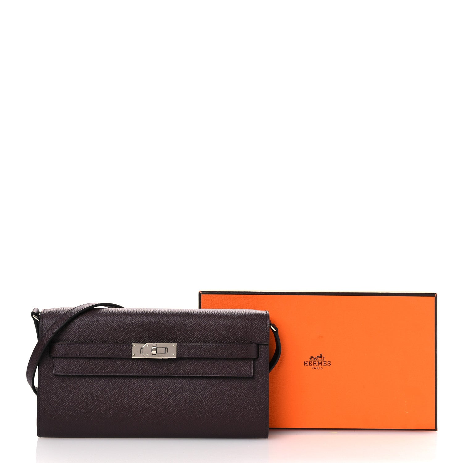 Hermes Epsom Kelly Wallet To Go Rouge Sellier 11 of 11