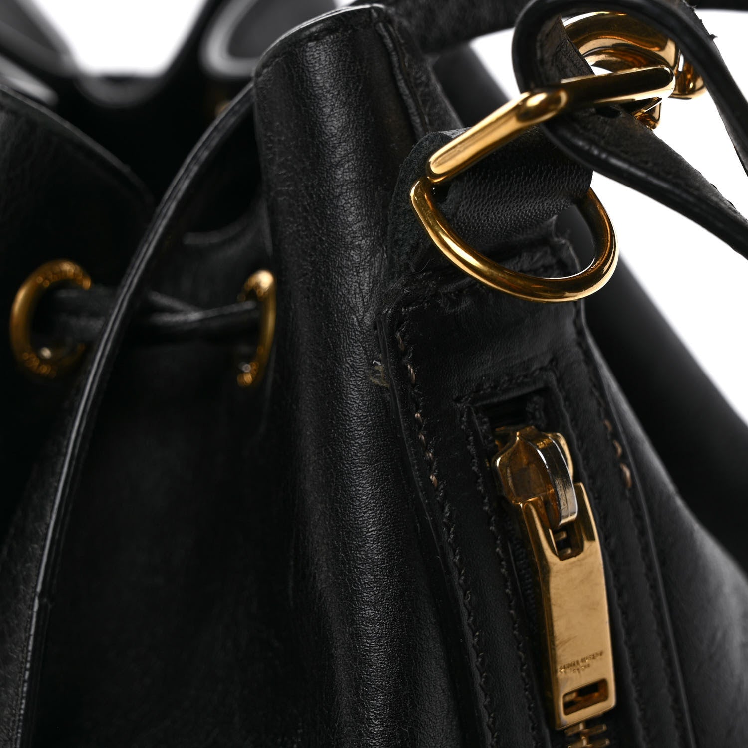 Saint Laurent Calfskin Large Emmanuelle Bucket Bag Black 17 of 17