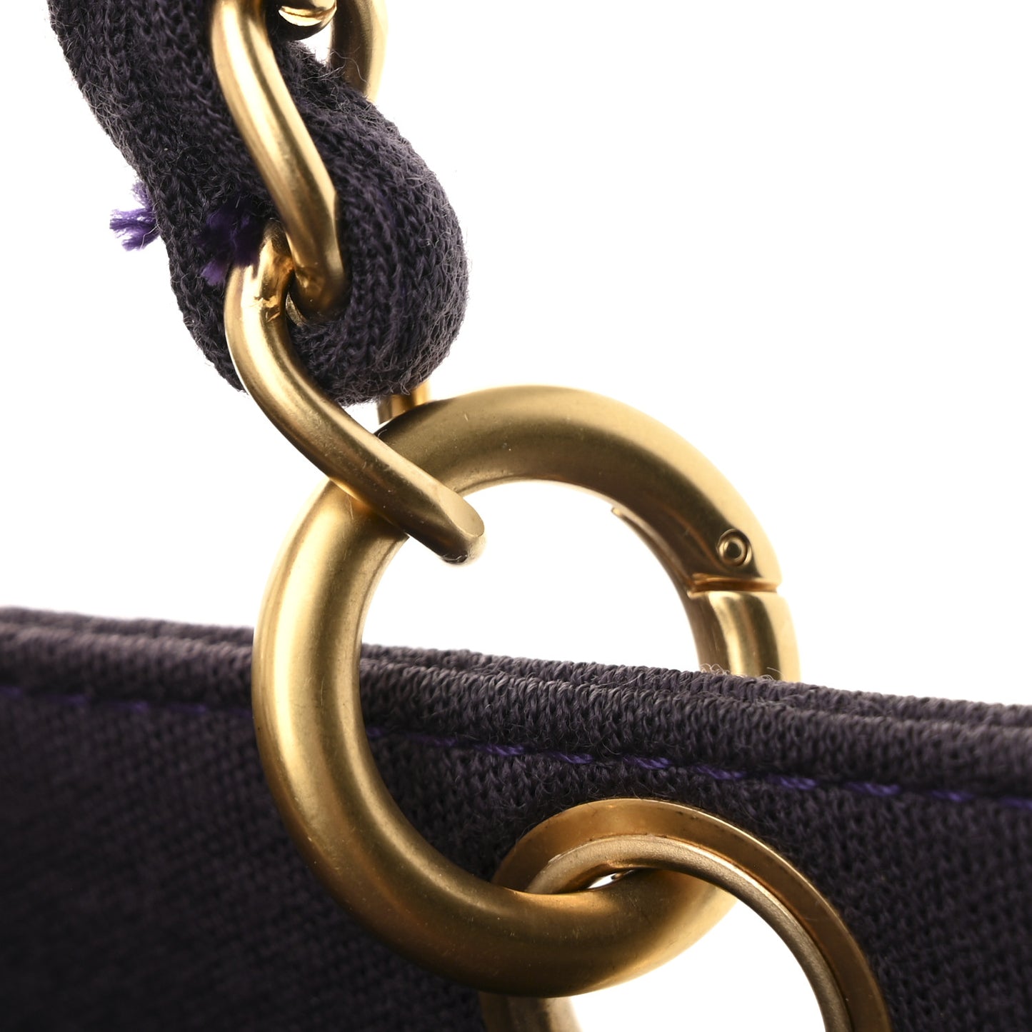 Jersey Quilted CC Chocolate Bar Bag Purple