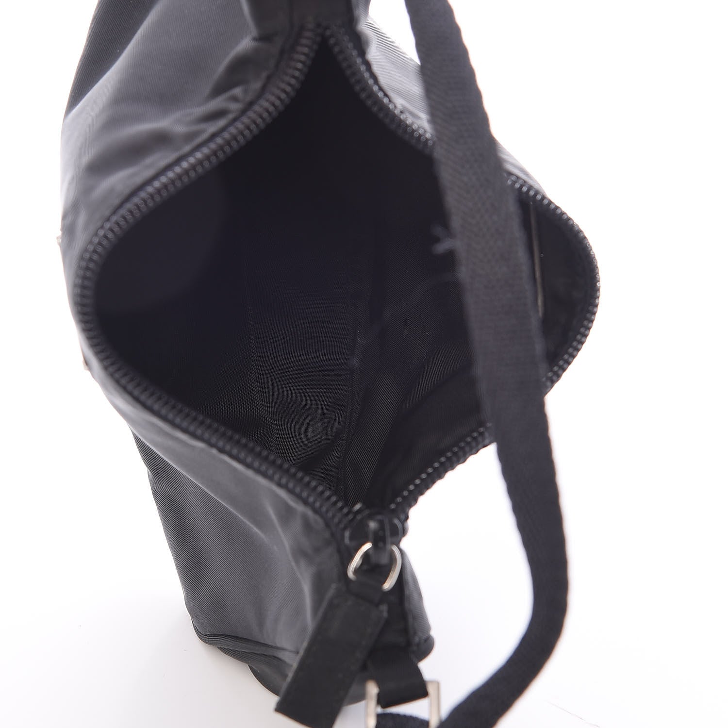 Prada Tessuto Nylon Pochette Bag Black 7 of 12