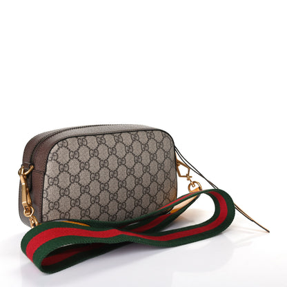 Gucci GG Supreme Monogram Web Neo Vintage Shoulder Bag Beige New Acero Crop 2 of 4