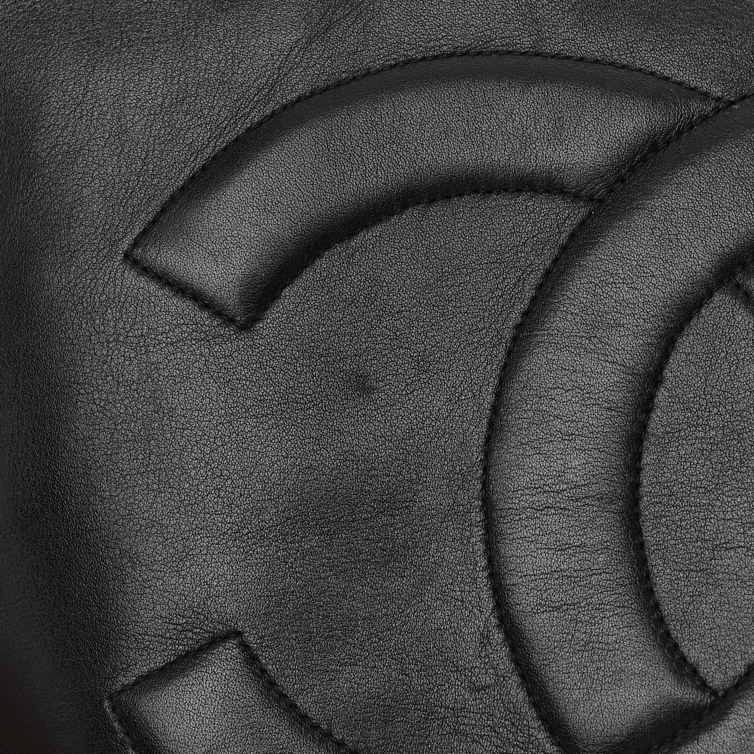 Chanel Lambskin CC Tote Black 12 of 16