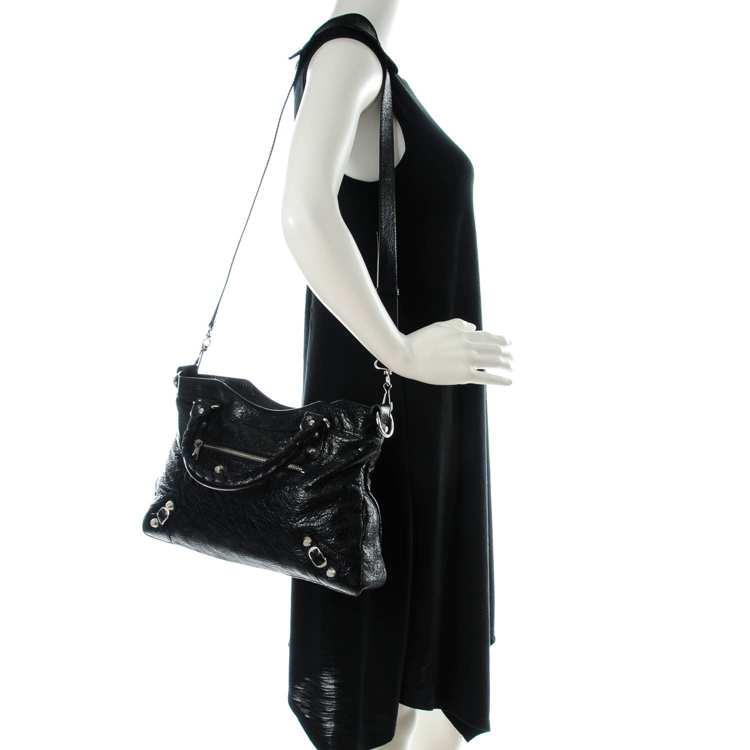 Balenciaga Agneau Giant 12 Silver Hardware Town Black 2 of 7