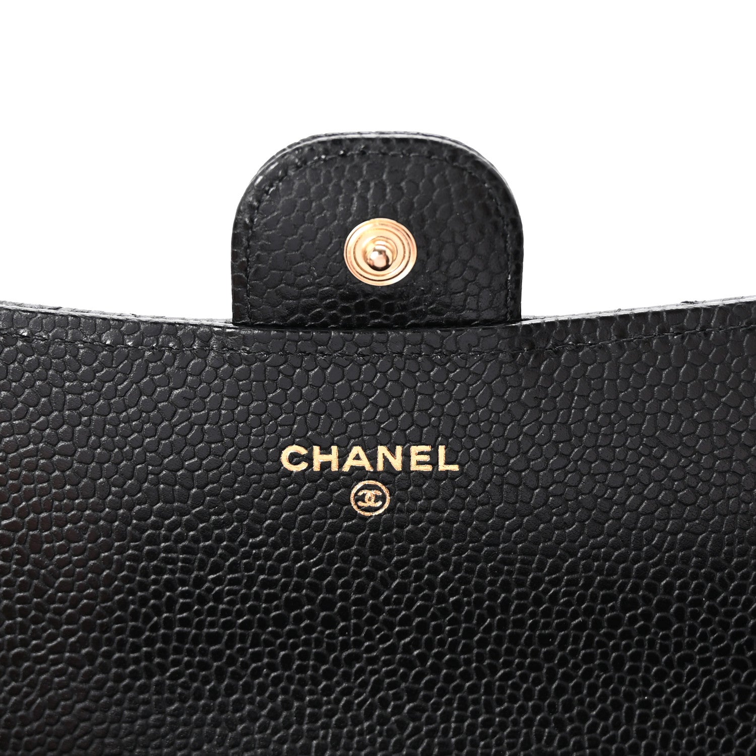 Chanel Caviar Quilted Large Gusset Flap Wallet Black 6 of 8