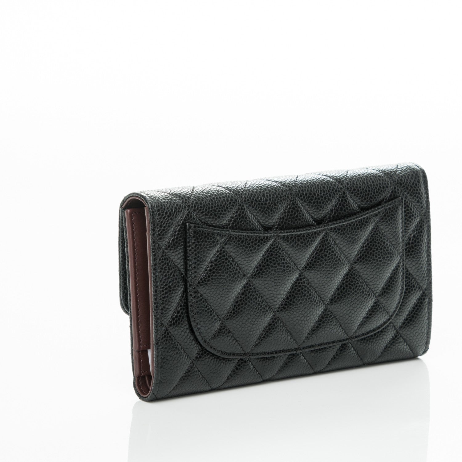 Chanel Caviar Quilted Large Flap Wallet Black 3 of 8