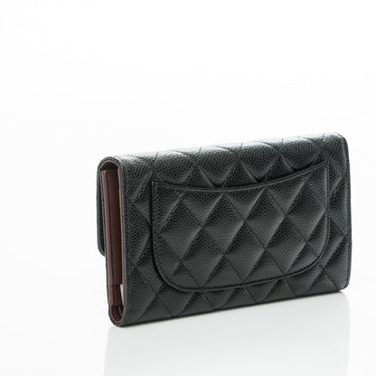 Chanel Caviar Quilted Large Flap Wallet Black 3 of 8