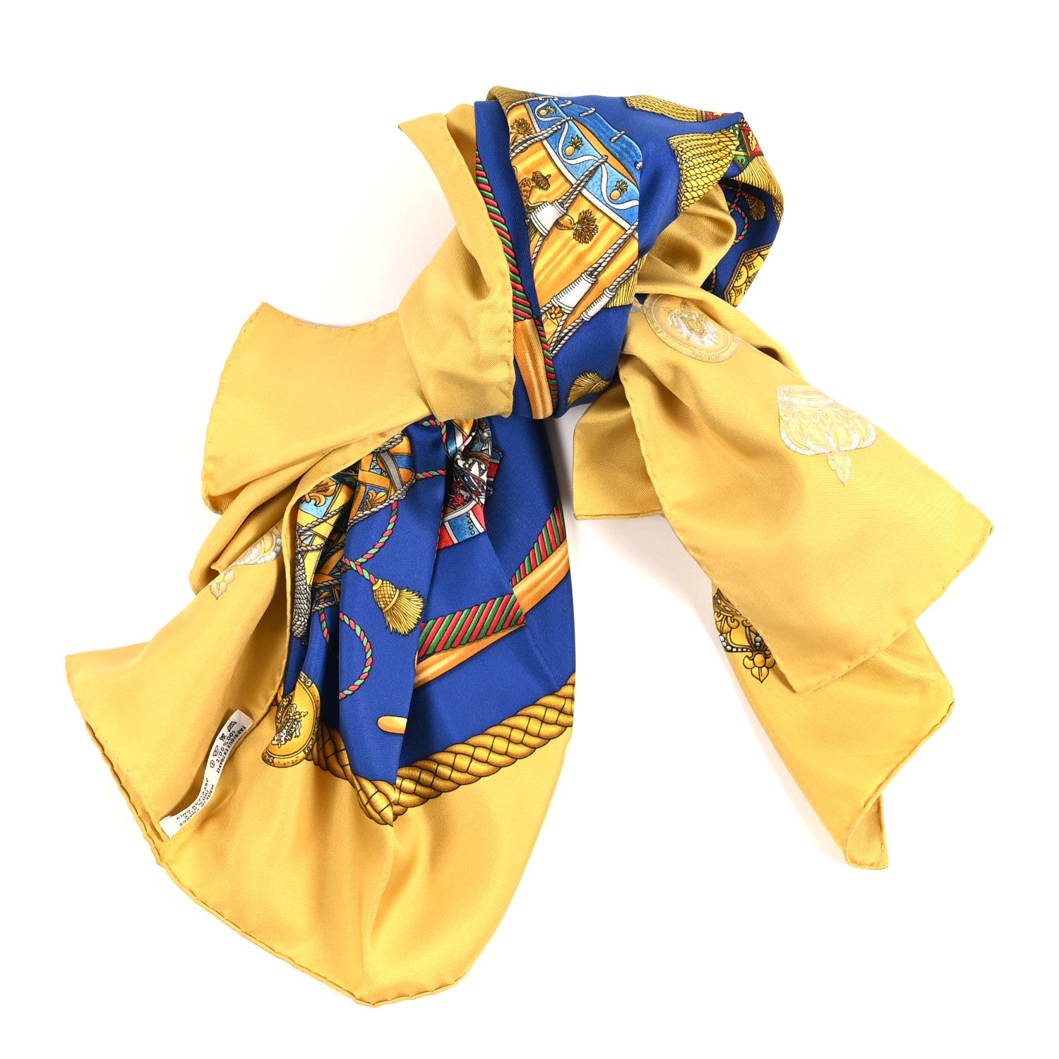 Hermes Silk Les Tambours Scarf 90 1854062 – FASHIONPHILE