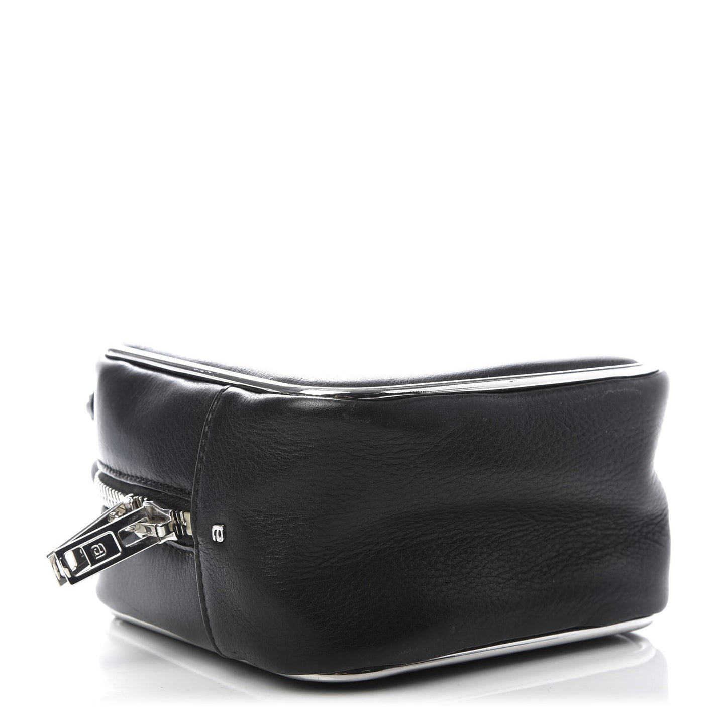 Supple Calfskin Halo Top Handle Bag Black