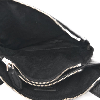 Salvatore Ferragamo Grained Calfskin Logo Shoulder Bag Black 5 of 10