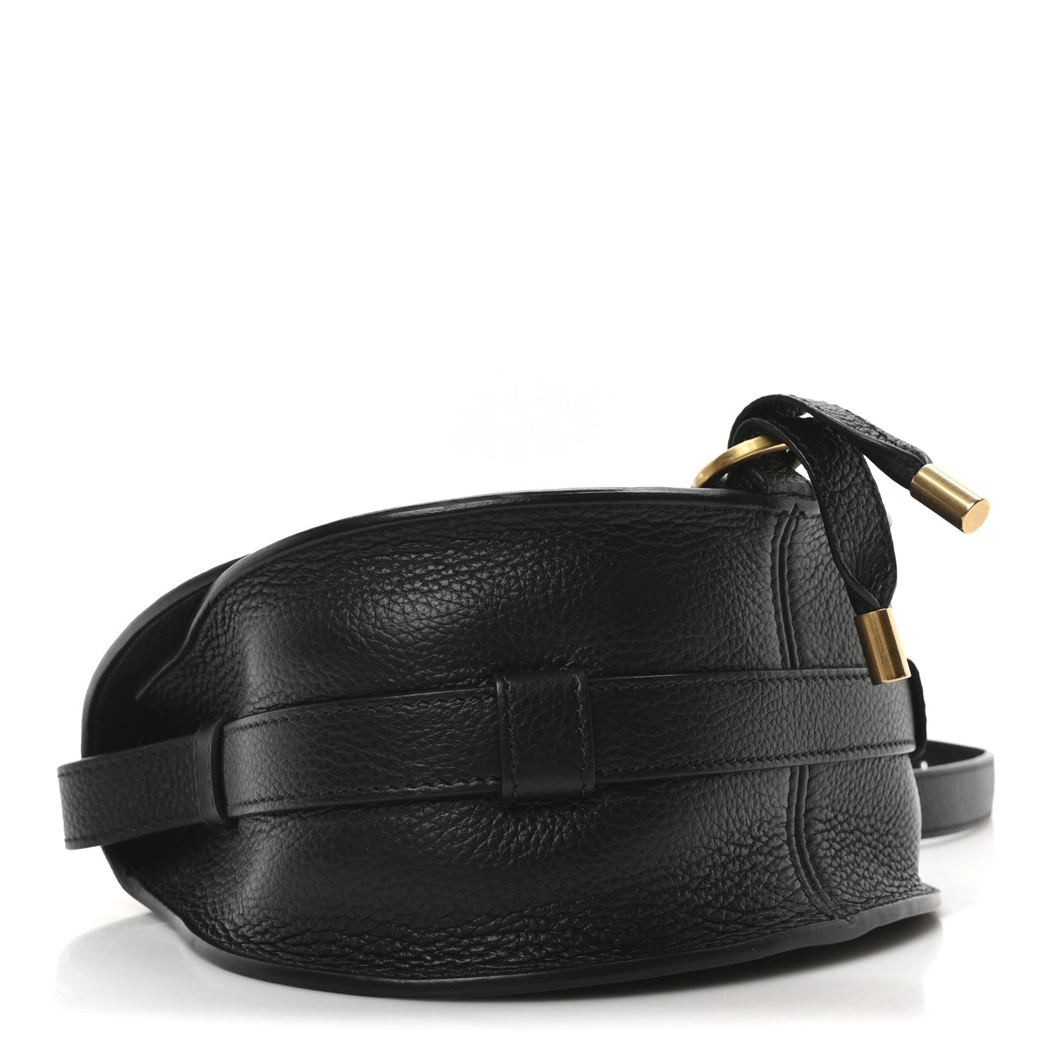 Chloe Calfskin Mini Marcie Round Crossbody Bag Black 4 of 10