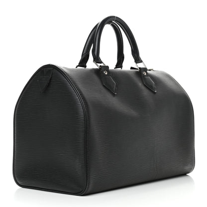 Louis Vuitton Epi Speedy 30 Black 2 of 16