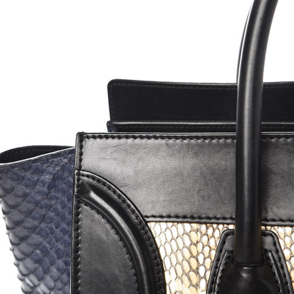 Celine Cobra Mini Luggage Black Navy Khaki 11 of 17