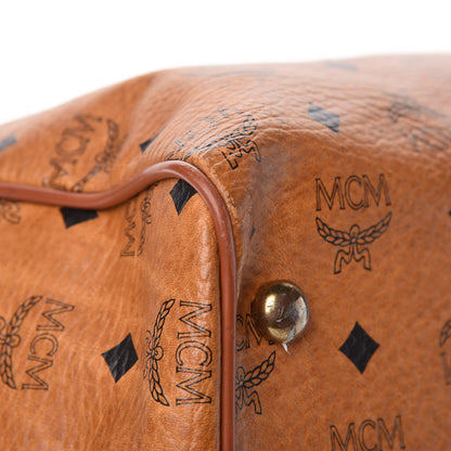 MCM Visetos Weekender Duffle Bag Cognac 7 of 10