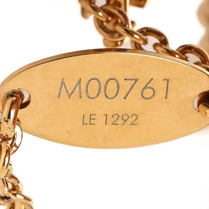 Louis Vuitton Metal LV Eclipse Bracelet Gold 6 of 6