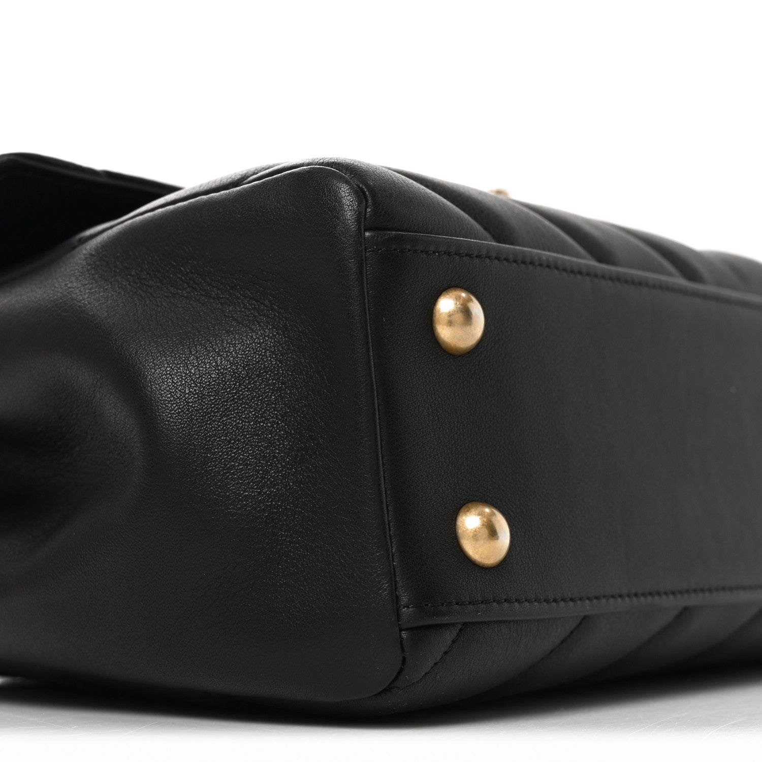 Chanel Calfskin Quilted Chevron In The City Bag Black 9 of 10
