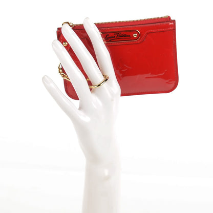 Louis Vuitton Vernis Key Pouch Cherry 2 of 8