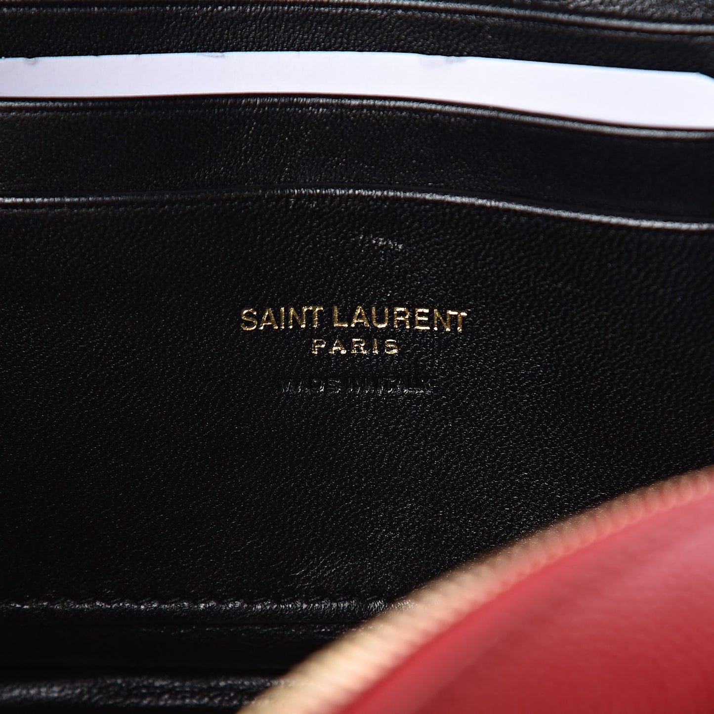 Grain De Poudre Matelasse Monogram Mini Lou Camera Bag Eros Red
