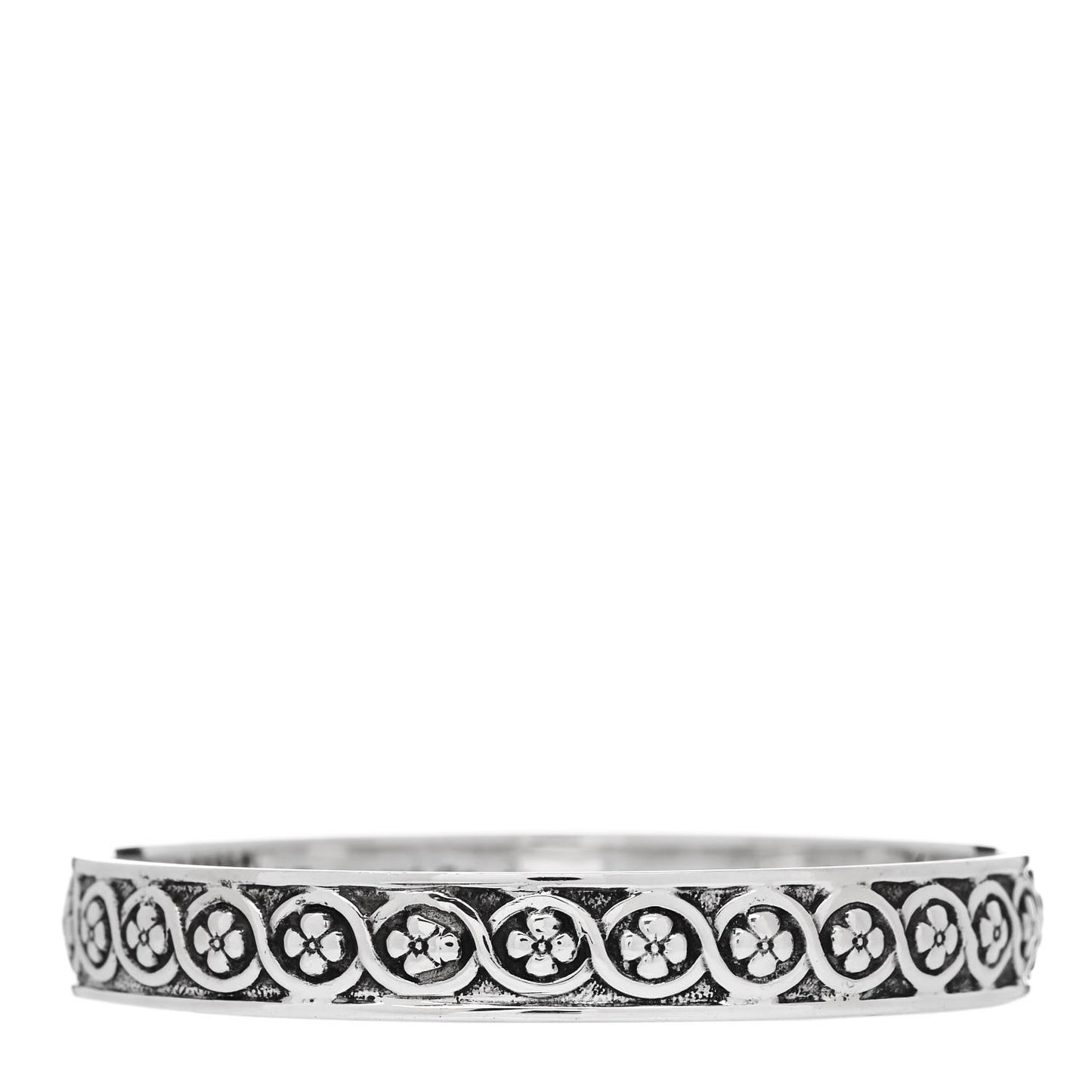 Sterling Silver Celtic Makers Mark Bangle Bracelet