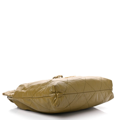 Chanel Shiny Calfskin Quilted Chanel 22 Green 5 of 11