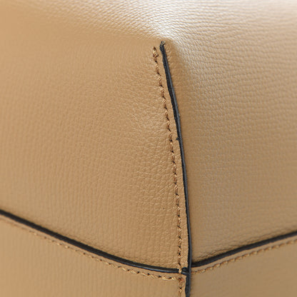 Fendi Vitello Vienna Enamel F is Fendi Shopping Tote Miele Scuro Taupe 17 of 17