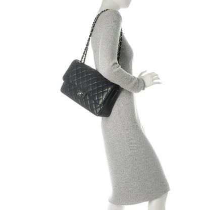 Chanel Caviar Quilted Jumbo Double Flap Black 2 of 8