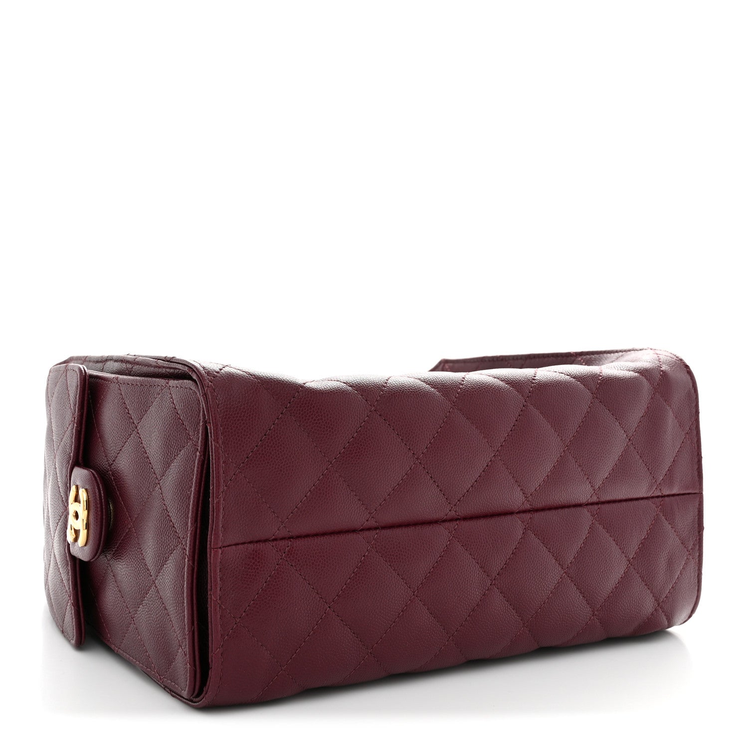 Chanel Caviar Quilted Small Chanel 25 Handbag Burgundy 4 of 11