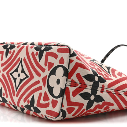 Louis Vuitton Monogram Giant Crafty Neverfull MM Creme Rouge Black 9 of 9