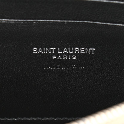 Saint Laurent Grain De Poudre Matelasse Monogram Mini Lou Camera Bag Dark Beige 6 of 11