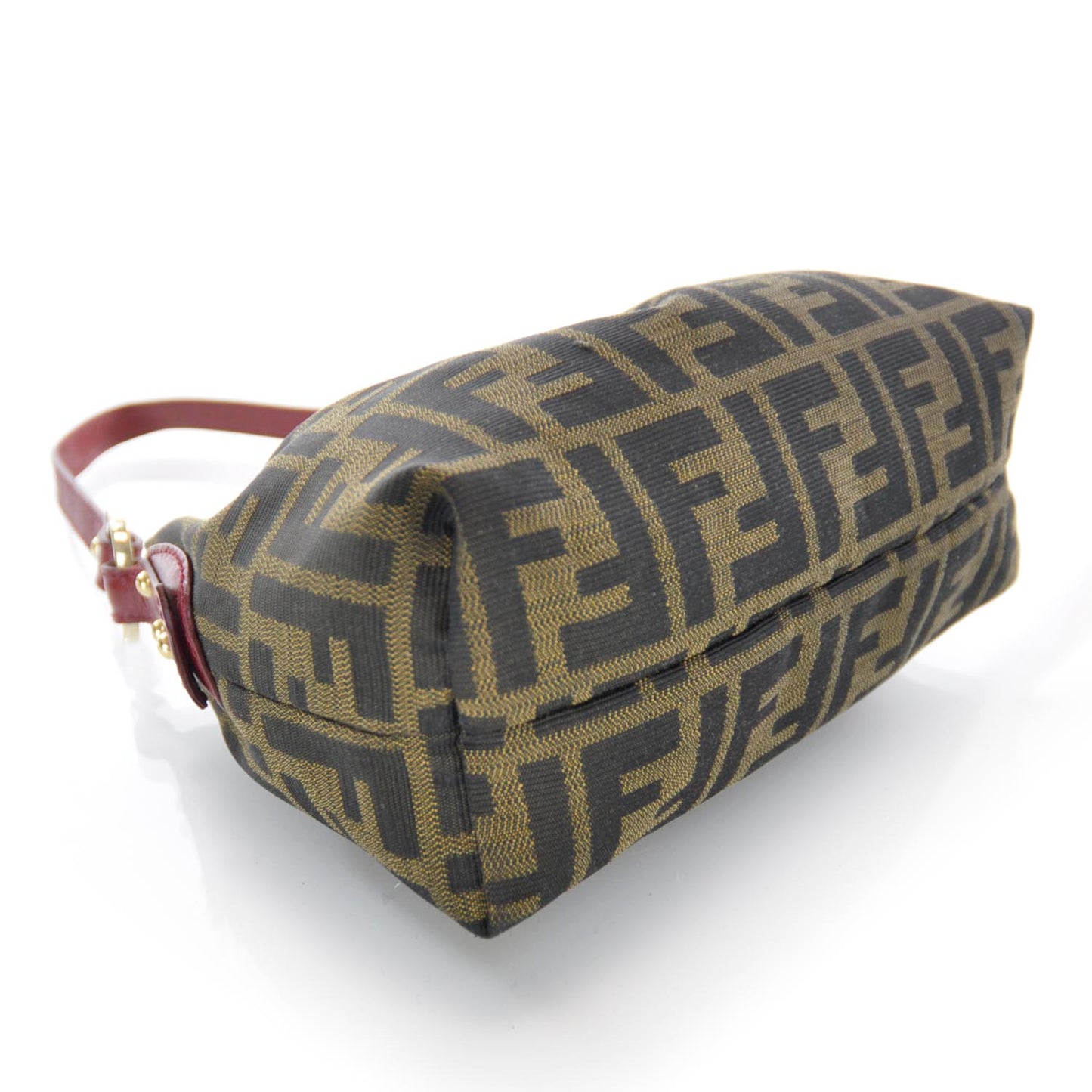Zucca Cuoio Lucido Mini Chef Hobo Tobacco Rosso Scuro