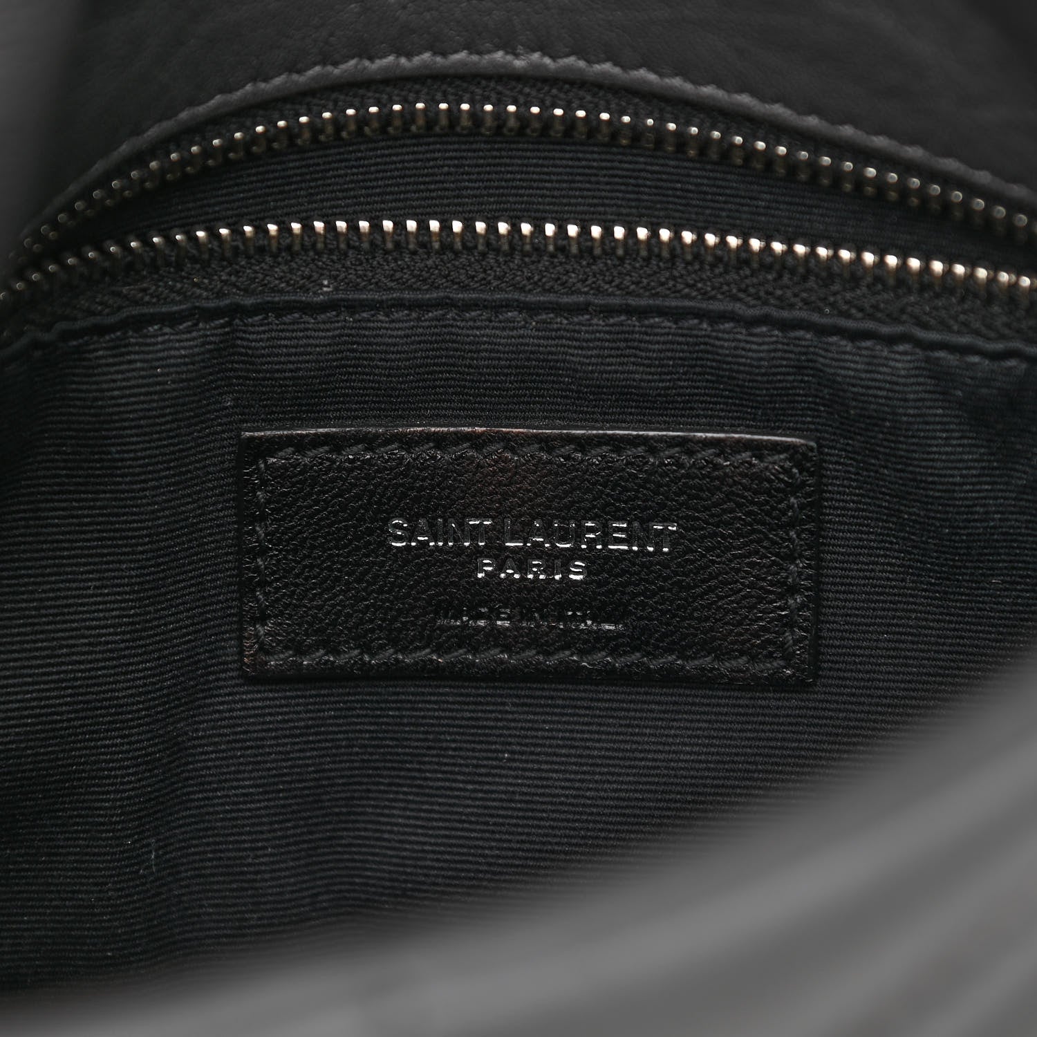 Saint Laurent Lambskin Quilted Toy Loulou Puffer Monogram Chain Satchel Storm 10 of 21