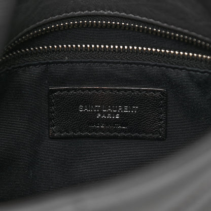 Saint Laurent Lambskin Quilted Toy Loulou Puffer Monogram Chain Satchel Storm 10 of 21