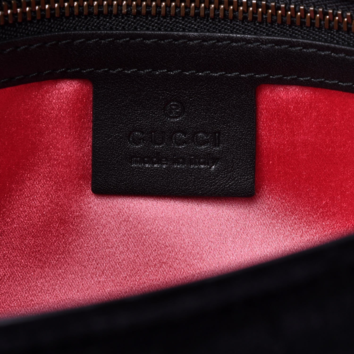 Gucci Velvet Matelasse Small GG Marmont Shoulder Bag Black 6 of 14