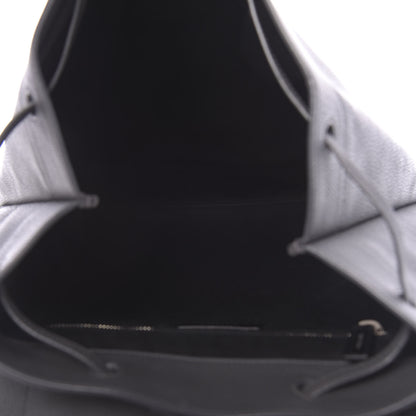 Saint Laurent Grained Calfskin Sac De Jour Backpack Storm 4 of 8