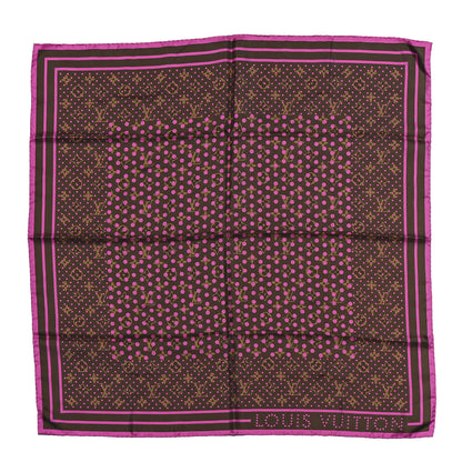 Louis Vuitton Silk Monogram Perforated Scarf Fuchsia 1 of 3