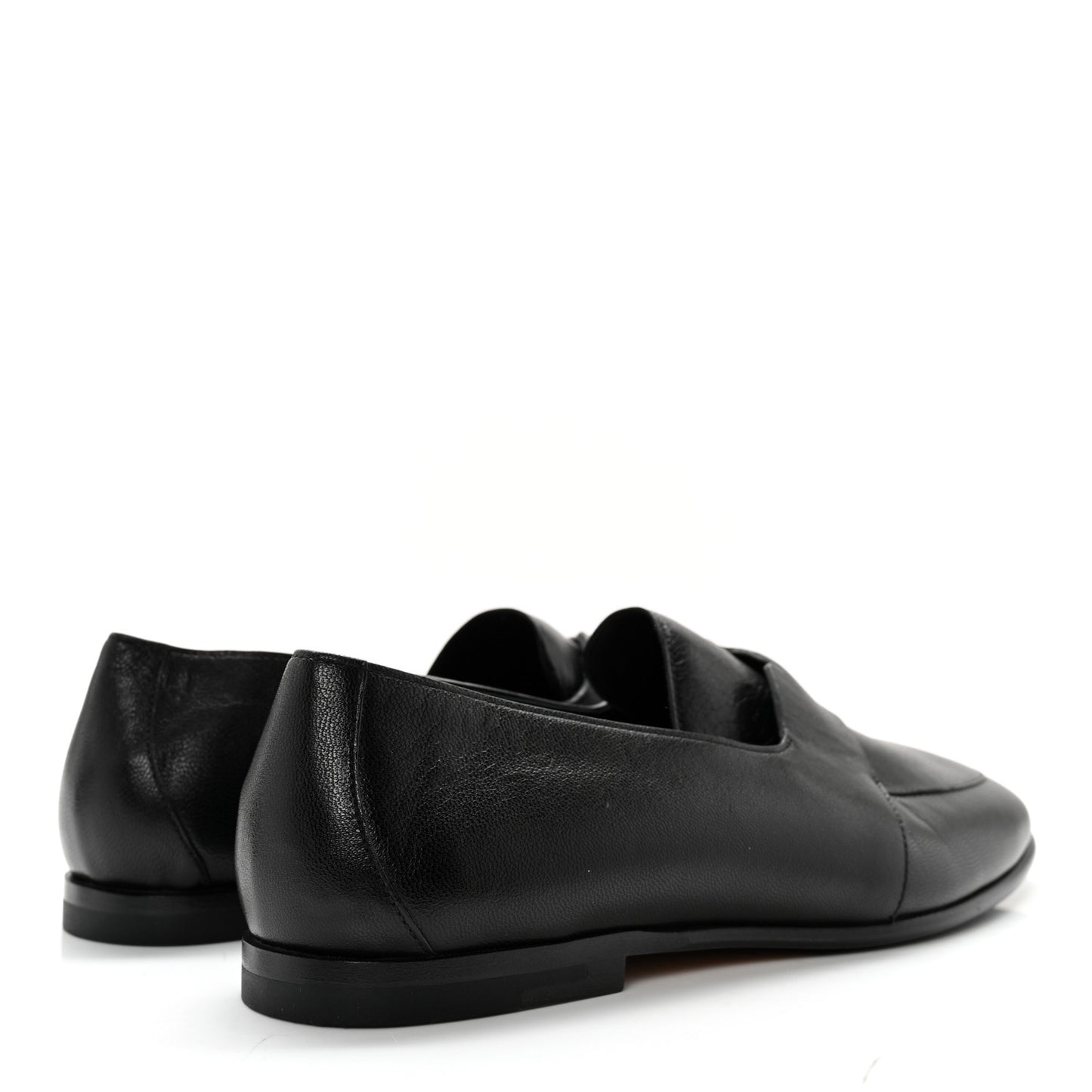 Goatskin Womens Ancora Moccasin Loafers 36 Black