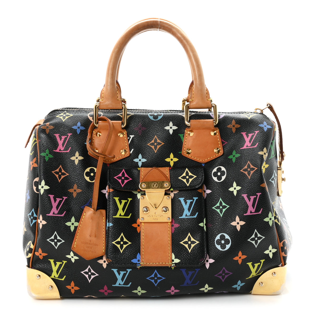 Louis Vuitton Monogram Multicolor Speedy 30 Black 1 of 19
